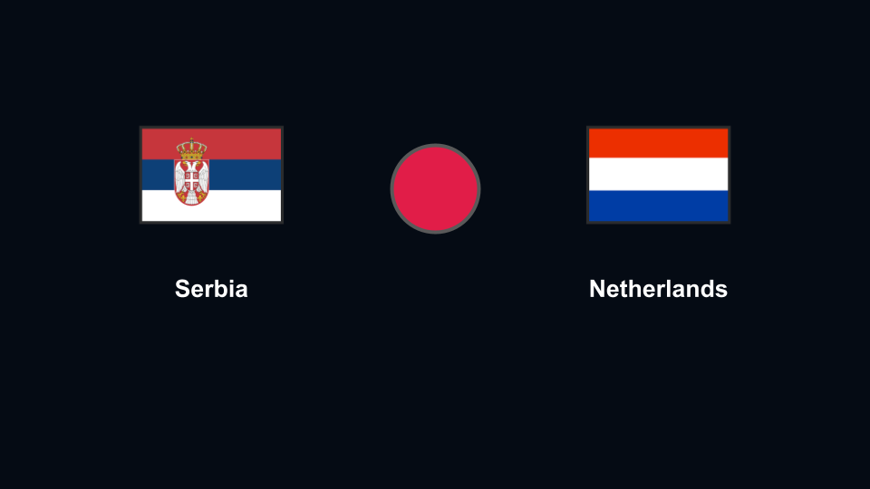 Cuộc đối đầu chiến thuật nảy lửa giữa Serbia và Netherlands